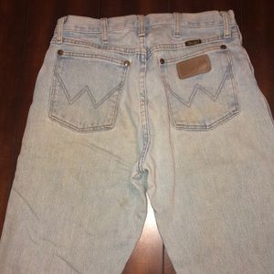 Old school high waisted Wranglers!
